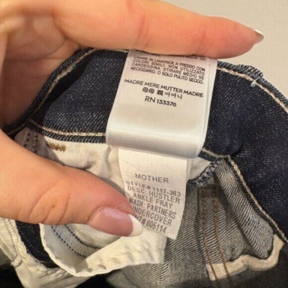 ⭐️ MOTHER JEANS - RASCAL ANKLE FREY-Cropped Jeans- In Partners Undercover - Picture 14 of 15